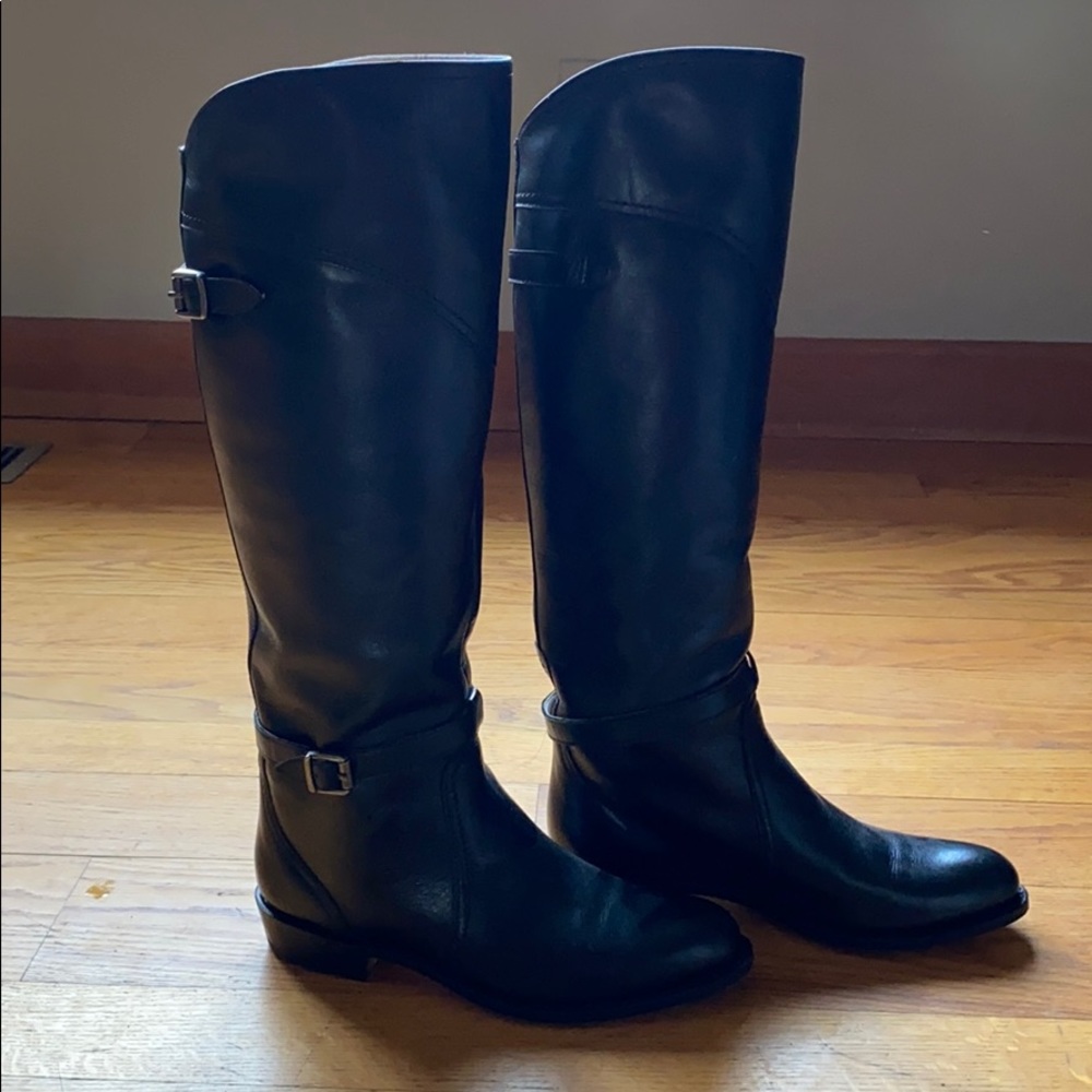 FRYE black tall riding boots
